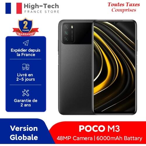 POCO M3 Global Version Smartphone 4GB 64GB Snapdragon 662 6.53" Display 48MP Triple Camera AI Face Unlock 6000mAh