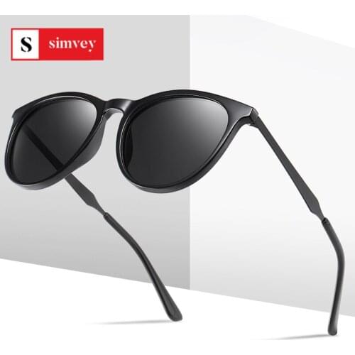 Simvey Luxury Vintage HD Polarized Prescription Sunglasses for Women Men TR90 Fashion Uv Protection Driving Sunglasses