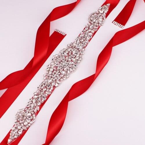 Wedding Belt Rhinestones Belt Crystal Wedding Belts Satin Rhinestone Wedding Dress Belt Wedding Accessories Bridal Ribbon Sash
