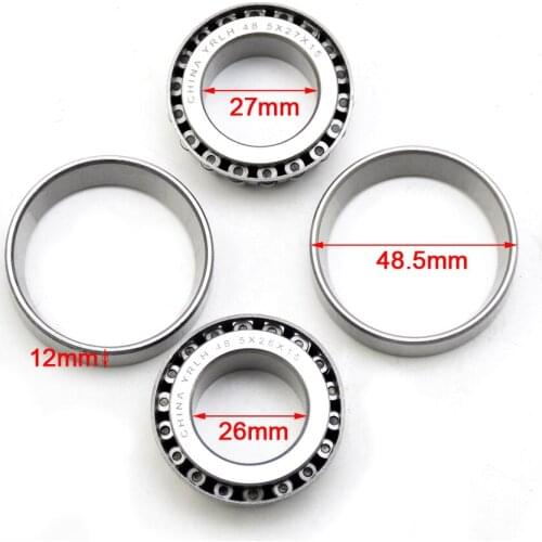 48.5X27X15 & 48.5X26X15 Steering HEAD taper Bearings high quality For Motorcycle Dirt Pit Bike