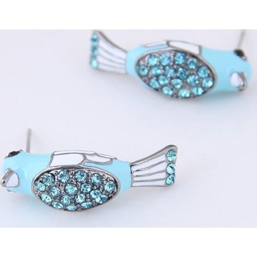 Lovely Bird Stud Earrings For Women cz Crystal Rhinestone Statement earrings Trendy Jewelry Accessory