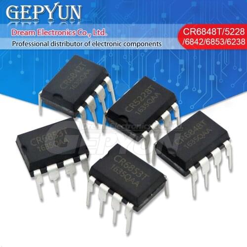 10PCS CR6848T DIP-8 CR6848 DIP SG6848 CR6842T CR6842 CR5228T CR5228 CR6238T CR6238 CR6853T CR6853 CR6224T CR6224 CR6228T CR6229T