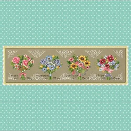 14/18/16/22/25/28ct G121 Stich Cross Stitch Kits Craft Packages Cotton Fabric Floss Needlework Embroidery Cross-Stitching