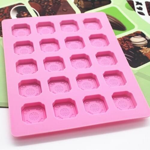 20 cavity 17.8*14.7*0.8CM silicone chocolate mould baking tools