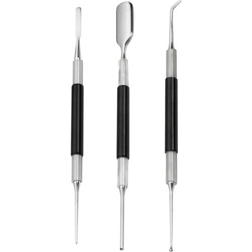 3 Pcs Bright Stainless Steel Professional Coffee Art Pen Barista Tool For Cappuccino Latte Espresso Decorating -10x210mm