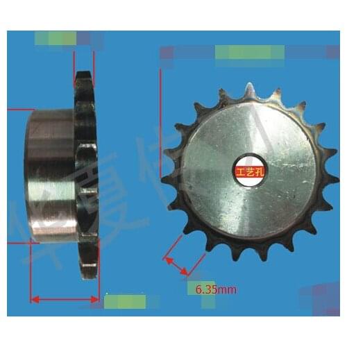 5Pieces/Lot Diameter:23mm 25H 45steel 10teeth Precision Sprocket Chain Wheel --Pitch: 6.35MM Hole d:6mm