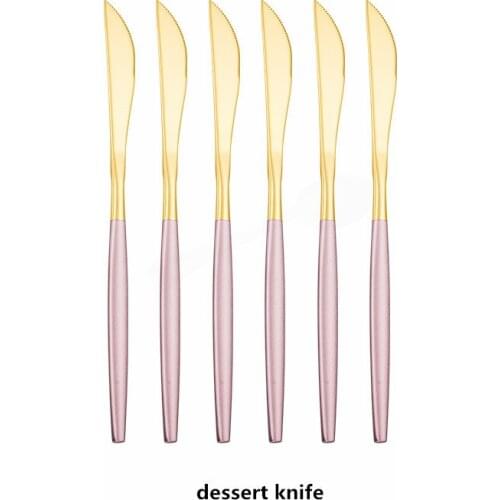 6pcs Set Stainless Steel Cutlery Set Kitchen Dinner Set Knife Cutlery Mirror Forks Spoons Knives Dinnerware Utensils Reusable