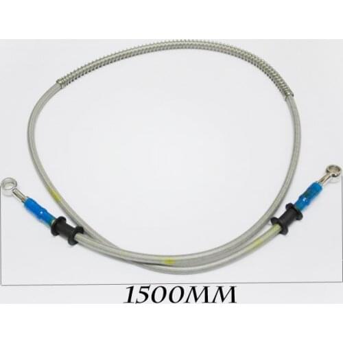 Brand new 100% 1500MM MOTORCYCLE MADE STAINLESS STEEL BRAKE LINES HOSES 10MM caliber Clutch modification Universal
