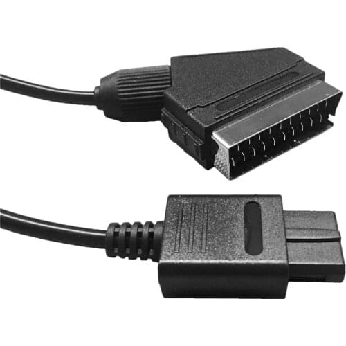 RGBs SCART Video HD Cord Cable SCART Color Monitor Cable for Nintendo NGC/N64/SFC/SNES