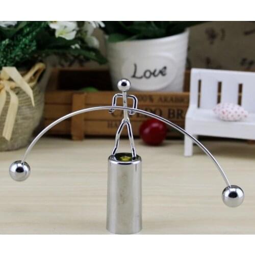 Kinetic Weightlifter Gadget Perpetual Motion Office Desk Decoration Art Gift New