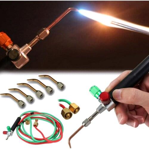 Mini Jewelries Gases Soldering Torch Jewelers Brazing Cutting Welding Tool with Interchangeable Torch Tips