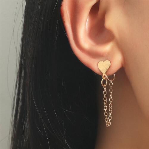 Trendy Long Earrings Fashion Temperament Crystal Threader Drop Dangle Popular Hoop Earrings Women Gift Party Jewelry