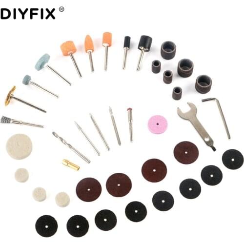 DIYFIX 40 in 1 Rotary Tool Accessory Kit Mini Drill Bit Set for 1/8" Shank Sanding Polishing Cutting Grinding Abrasive Tools Set