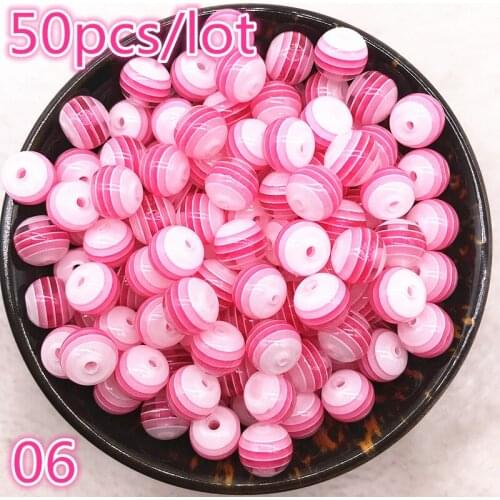 New Jewelry Transparent Resin Spacer Beads Ball Mixed Evil Eye Pattern About 50pcs 6mm 8mm #06