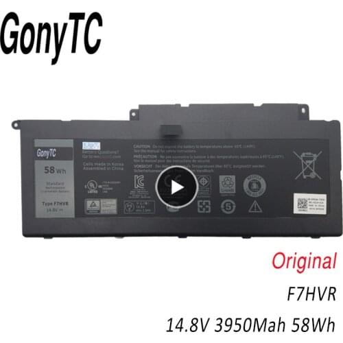Original Laptop battery For DELL Inspiron 17 7000 7737 7746 14 15 15r 5545 7537 14-7437 F7HVR G4YJM 062VNH T2T3J 14.8V 58Wh