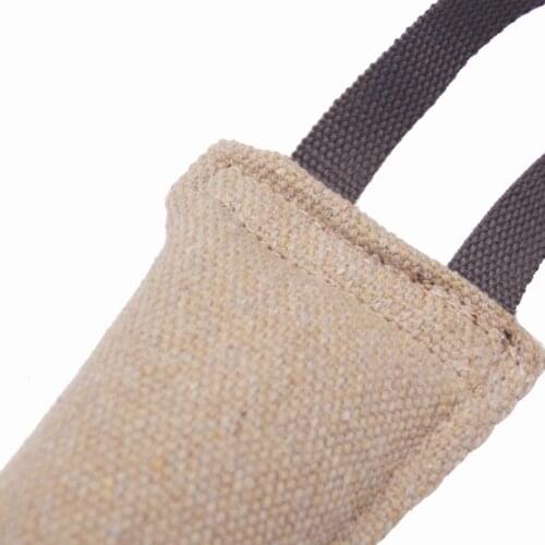 1 Pcs Dog Tug Toy Bite Pillow Strong Pull Toy Dog Training with 2 Rope Handles HY99