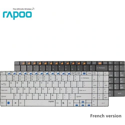 Original Rapoo E9070 2.4G Multi-Media Programmable 5.6mm Ultra-Slim Wireless Keyboard for Laptops Desktops PC Free Shipping