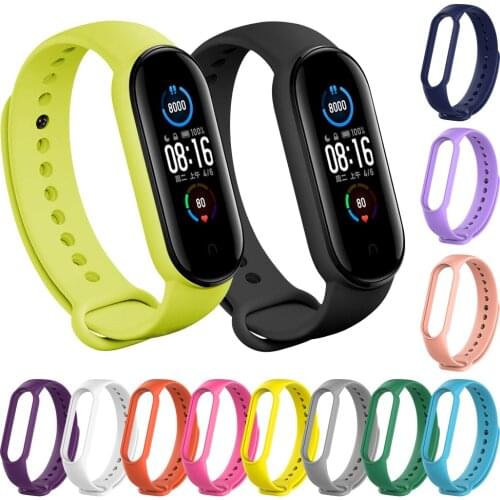 For Xiaomi Mi Band 5 Strap Wrist Strap For Xiaomi Mi Band 5 Bracelet Silicone Miband 5 Miband5 Accessories Smart Mi5 Protector