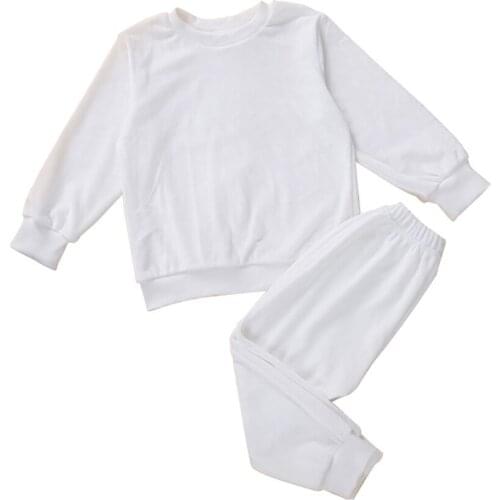 Toddler Childrens Clothing Sets Round Neck Sweatshirt Joggers Pants Sportswear Kids Boys Girls Baby Clothes Tracksuits Autumn