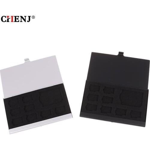 9 Memory Card Storage Holder Box Protector Metal Cases