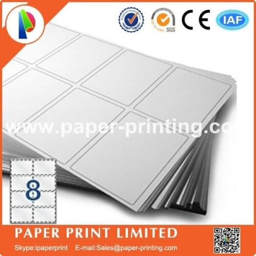 2000 sheets Compatible L7165/J8165 blank matte white label for laser&inkjet printer a4 label szie: 99.1 X 67.7 mm