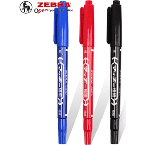 6 Pcs/Lot ZEBRA MO-120-MC Marker Pens Double-headed oily marker CD pens Office & School Supplies
