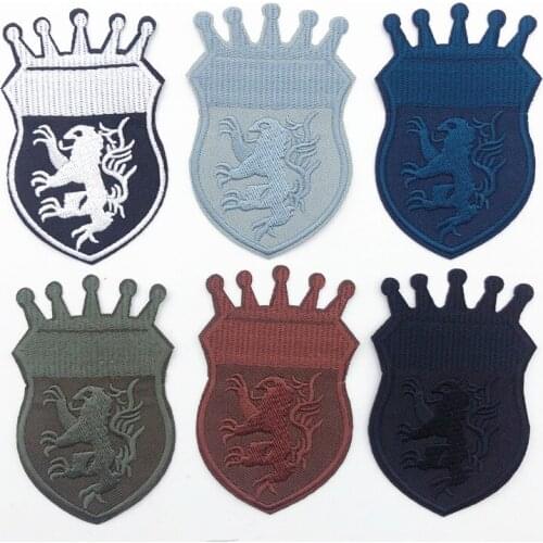 60pcs Crown Denim Patches Iron On Sew On Patches Fabric Repair Patch kit for Clothes