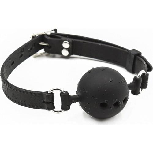 BDSM Silicone Gag Ball Master and Slave Games Restraints Bondage Belt Open Mouth Gag Fetish Sex Toys