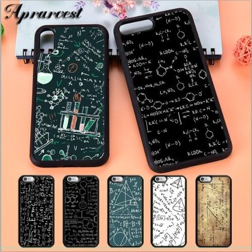 Aprarvest Science Math Physics Formulas Phone Case Cover For iPhone 5 5S SE 6 6S 7 8 PLUS X XS XR MAX 11 PRO