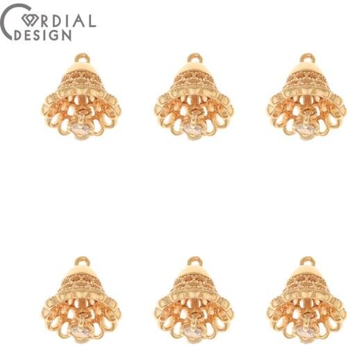 Cordial Design 40Pcs 14*20MM Earrings Accessories/DIY Pendant/Hand Made/Necklace Making/CZ Charms/Jewelry Findings & Components