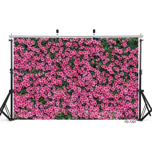 Flowers Wall Photography Backgrounds Photocall Photo Studio Customized Backdrops for Children Baby Portrait Family Photophone