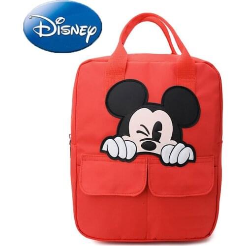 Disney Mickey Mouse Woman Cartoon Large Capacity Backpack Lightness Minnie Lady Shoulder Bag Waterproof Girl Handbag New Hobos
