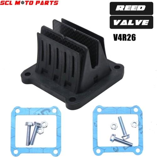 ALconstar-VForce4 Carbon Reed Valve For V4R26 For Husqvarna TC 125 For KTM 125SX 150SX 300 XC Motorcycle Reed Valve System Set