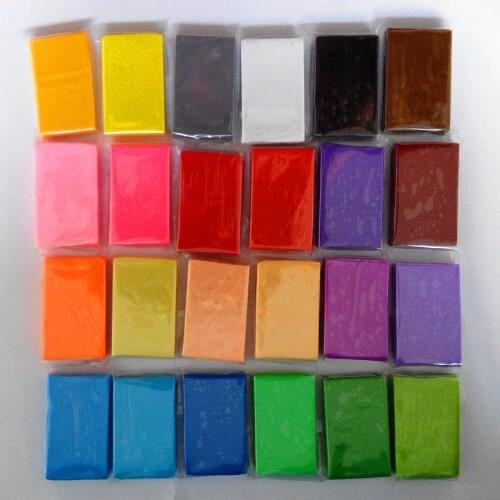 24 PC artist modelling clay 24 differsnt color nontoxic material