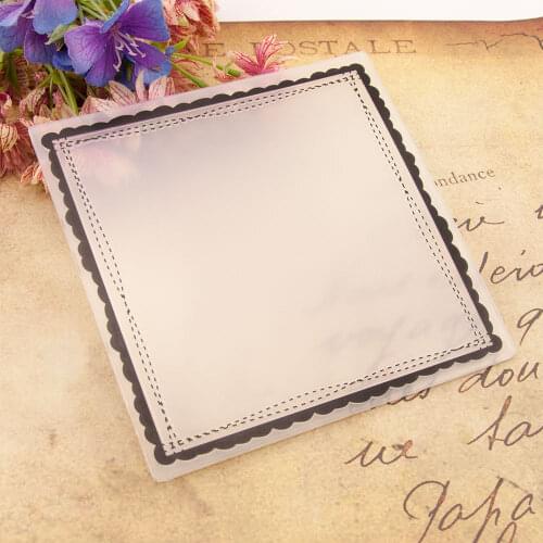 Square frame Plastic Embossing Folders for DIY Scrapbooking Paper Craft/Card Making Decoration Supplies