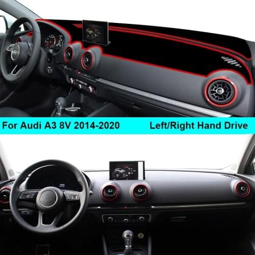 Car Inner Dashboard Cover Dash Mat Carpet for Audi A3 8V 2014 - 2020 Sun Shade Anti-sun 2019 2018 2017 2016 2015 Pad Cushion