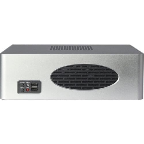 Small Computer Case Support ITX Motherboard Industrial Control Wall-Mounted Gray Server Chassis