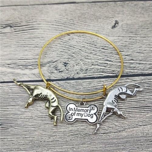 Trendy New Italian Greyhound Bangles Cute Italian Greyhound Dog Bangles Bracelets Fashion Animal Pet Jewellery