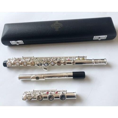 New Professional MFC Flute Instrument BC6020 Silver Plated Flutes Split E Mechanism B Leg Flute 17 Holes Open