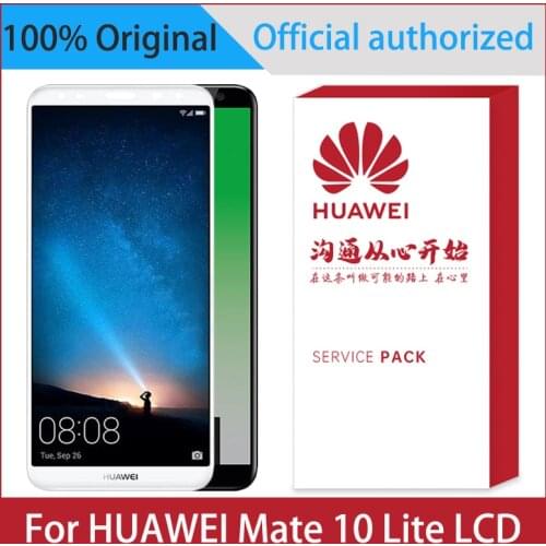 Original 5.9'' Display For Huawei Mate 10 Lite LCD Nova 2i RNE-L21 Touch Screen Digitizer Assembly With Frame Replacement
