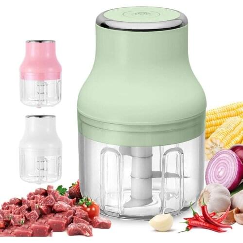 Rechargeable Mini Food Processor Garlic Chopper Vagetable Cutter Meat Mincer Click Start Baby Food Maker Kitchen Veggie Tools