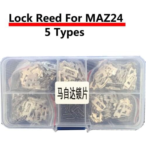 200pcs/lot Car Lock Reed MAZ24 Plate For Mazda Auto Lock Repair Accessories Kits Locksmith Tools with Spring As Gift