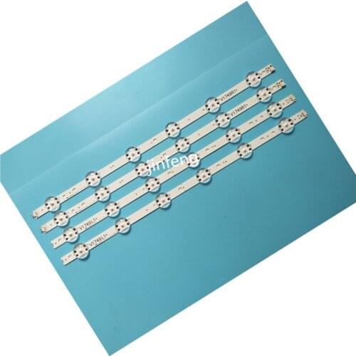 4pcs LED Backlight strip For LG 49'' TV 6916L-2862A 6916L-2863A V17 49 R1+L1 ART3 49UJ670V-ZD 49UJ651V LC490DGG(FK)(MD)