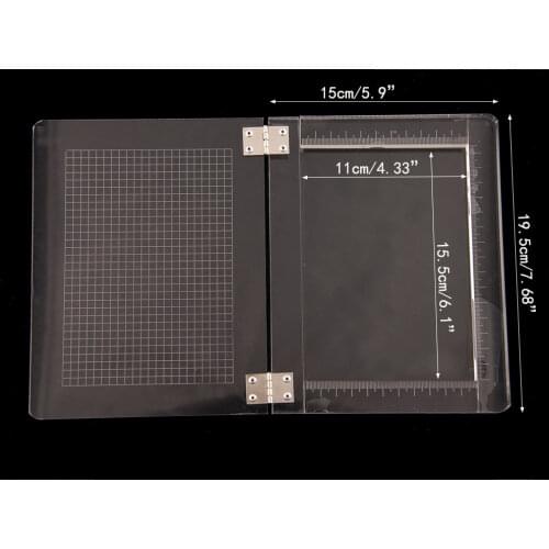 YINISE Acrylic Silicone Clear Stamps Block For Scrapbooking Overprint DIY Album Cards Decoration Embossing Handle Craft Tools