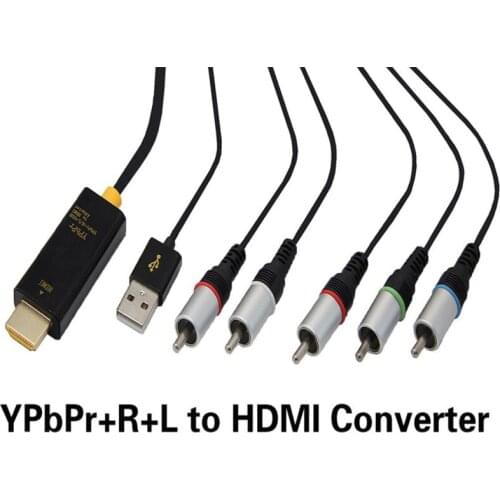 Ypbpr component to HDMI converter HDTV video audio converter adapter with Audio Video cable