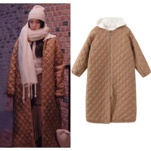 Womens Winter Jacket 2021 Autumn Winter Down Cotton Padded Hooded Coat Female Jacket Outwear Women Long Parka casaco feminino