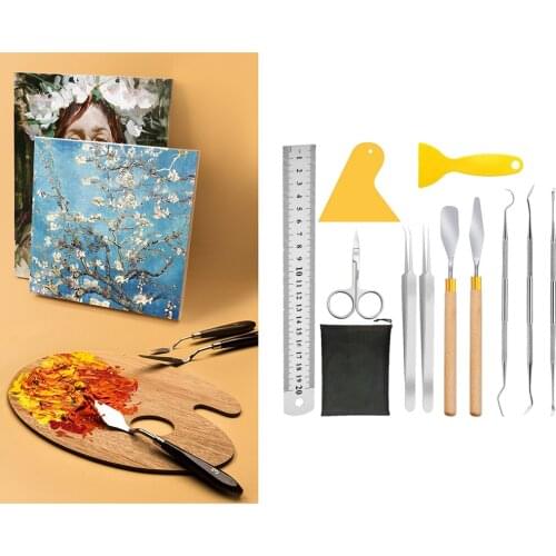 12Pieces Craft Vinyl Weeding Tools Set, Basic Vinyl Tool Kit for Weeding Vinyl, Silhouettes, Cameos, Lettering Scrapbooking