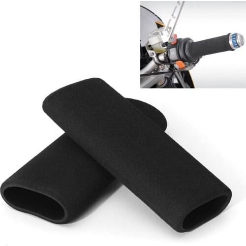 2Pcs Soft Foam Comfort Handlebar Hand Grip Covers - Fits All Motorcycles