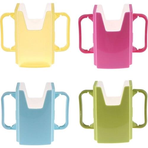 4 Colors Adjustable Safety Plastic Baby Toddler Juice Box Drinking Bottle Cup Milk Holder