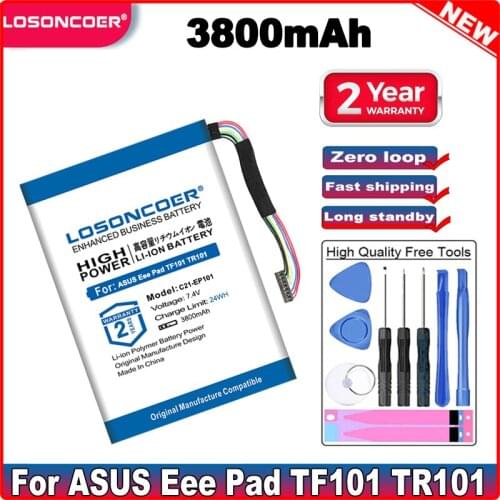 C21-EP101 Battery 3800mAh For ASUS Eee Pad TF101 TR101 TF101-B1 X11B001A 1B002A 1B004A 1B006A 1B011A 1B012A 1B017 1B023A EP101